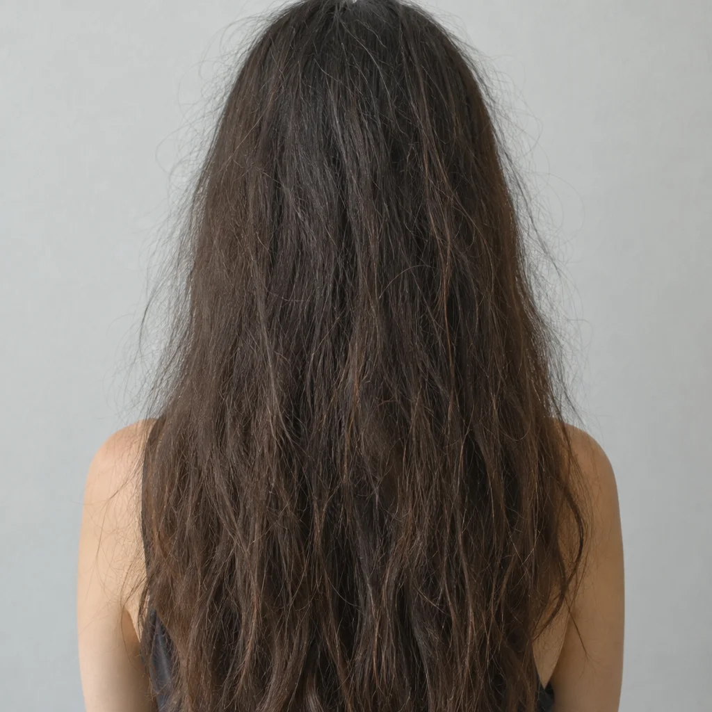 Ejemplo ilustrativo del proveedor de cabello antes del acondicionamiento