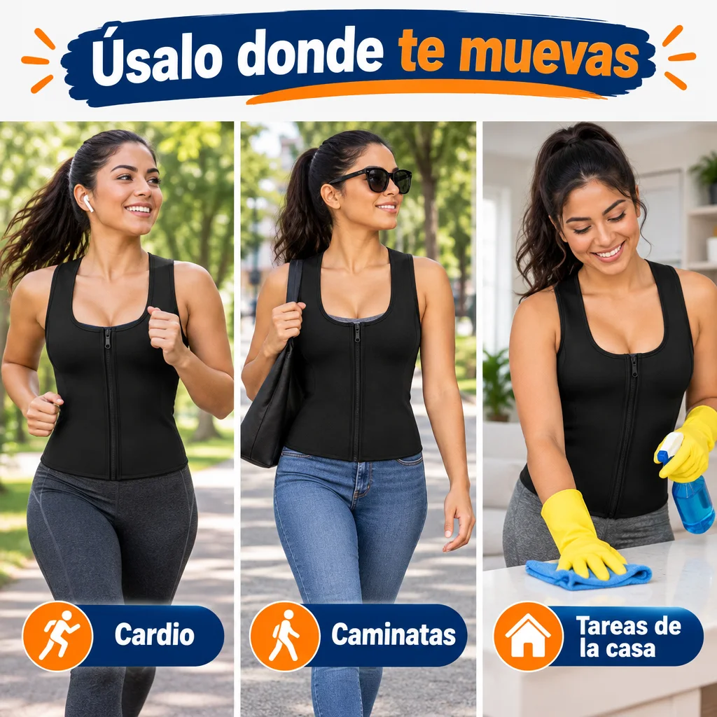 Detalle ilustrativo de Chaleco Sauna Deportivo para Mujer