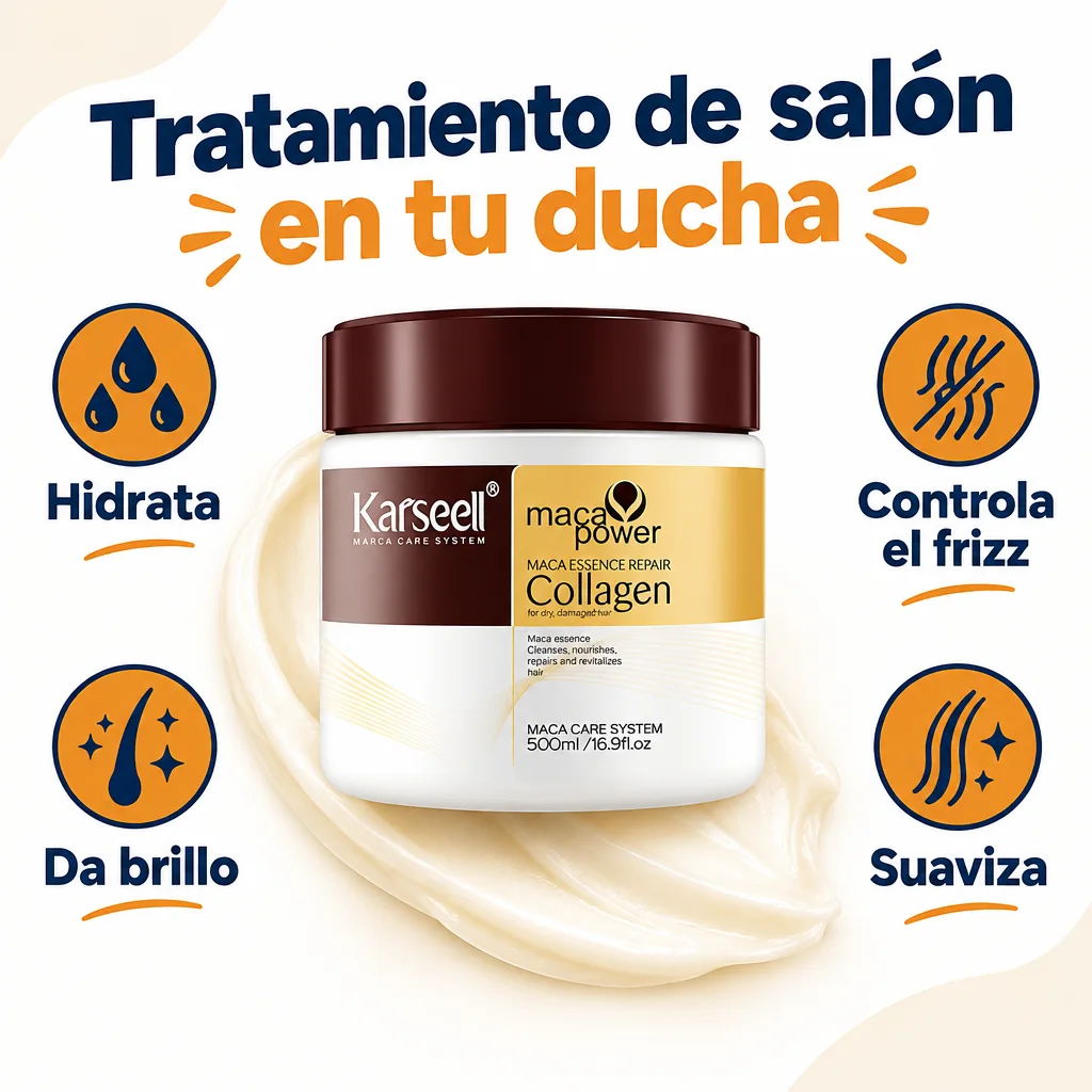 Mascarilla Capilar Hidratante con Colágeno