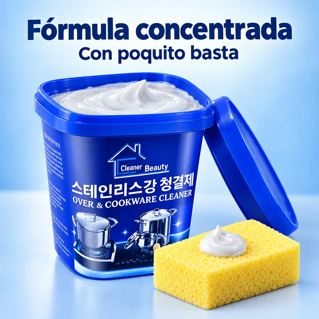 Crema Limpiadora y Pulidora Multiusos para Ollas