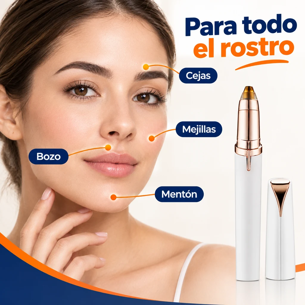 Zonas del rostro indicadas para retoques de vello superficial