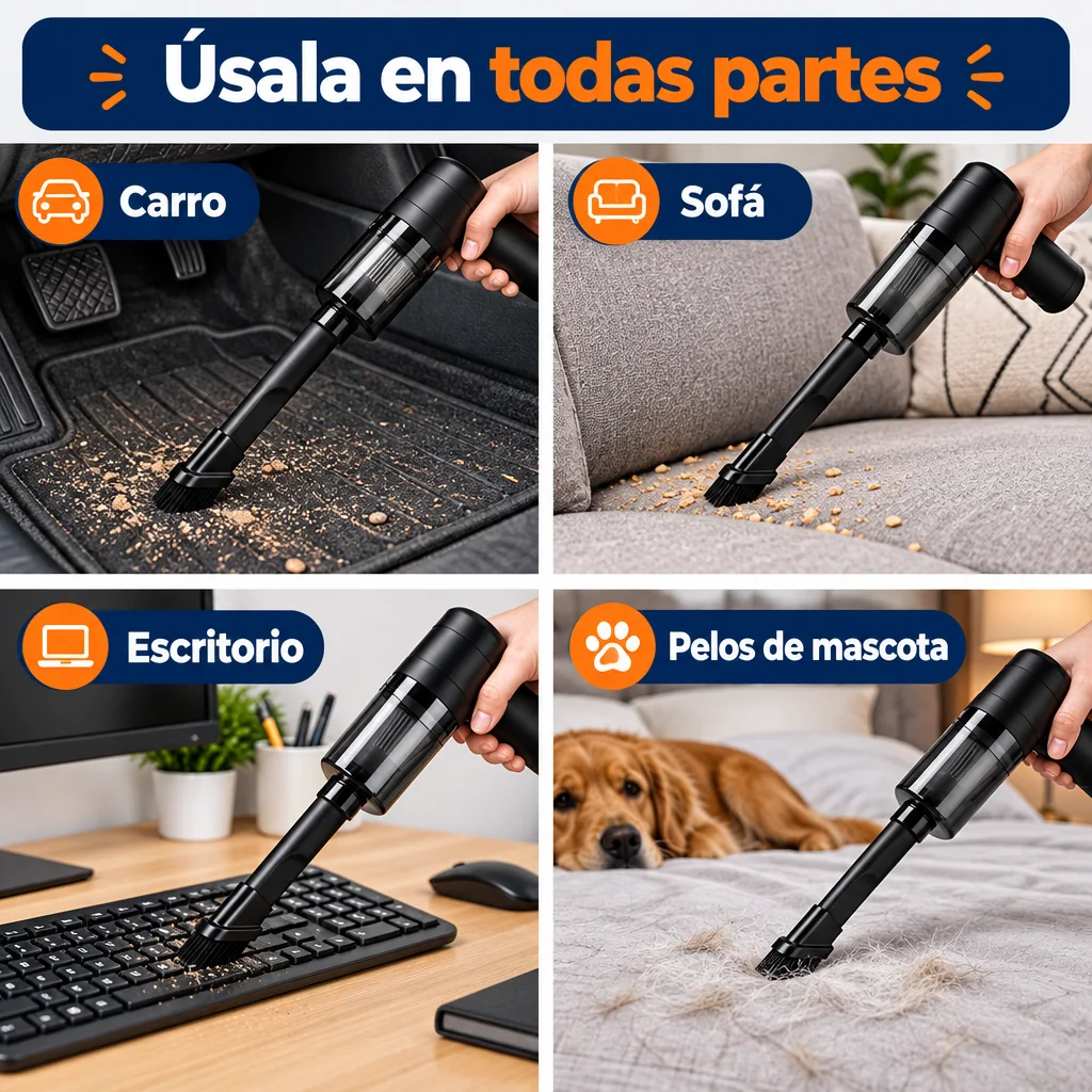 Mini Aspiradora Portátil Recargable