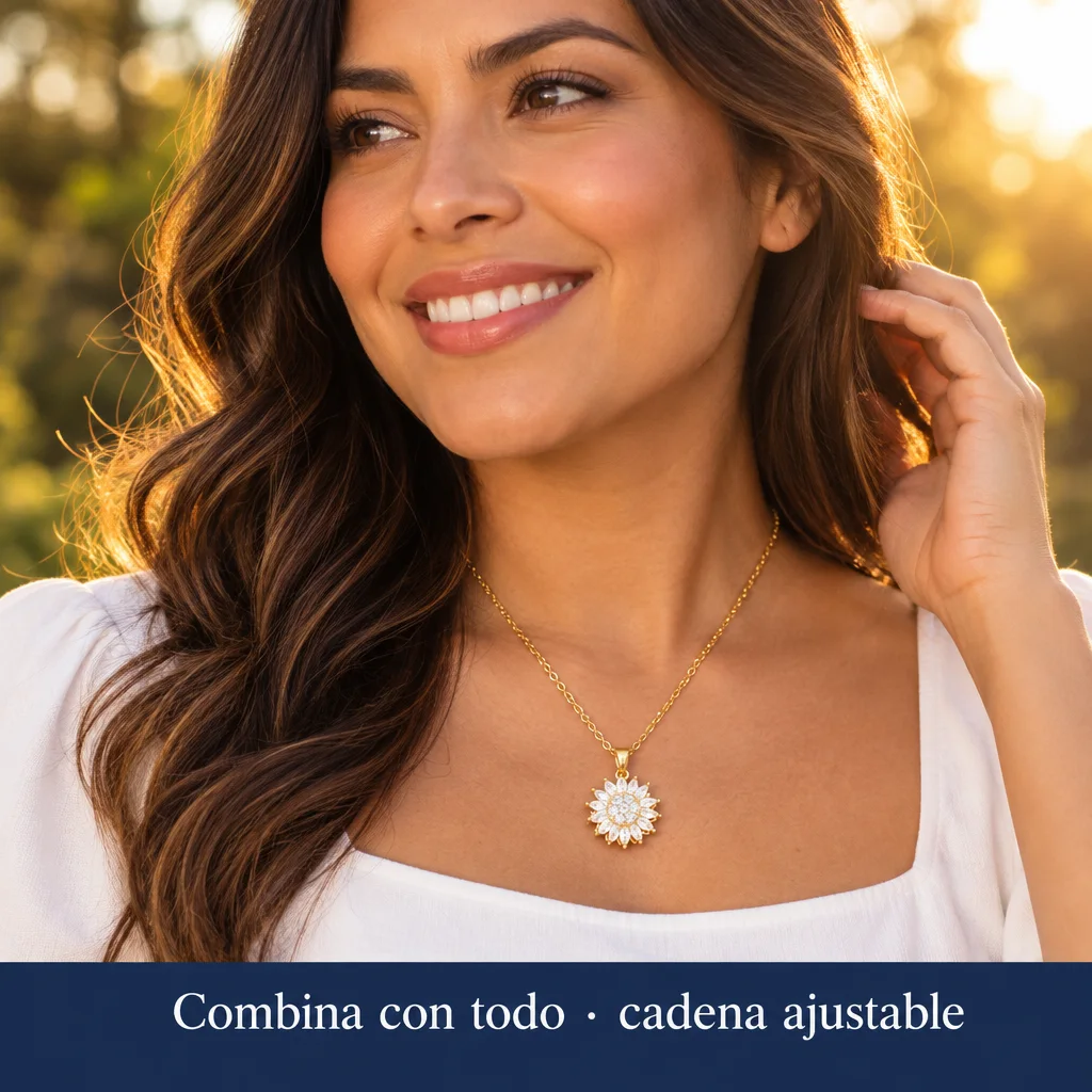 Collar Giratorio de Girasol