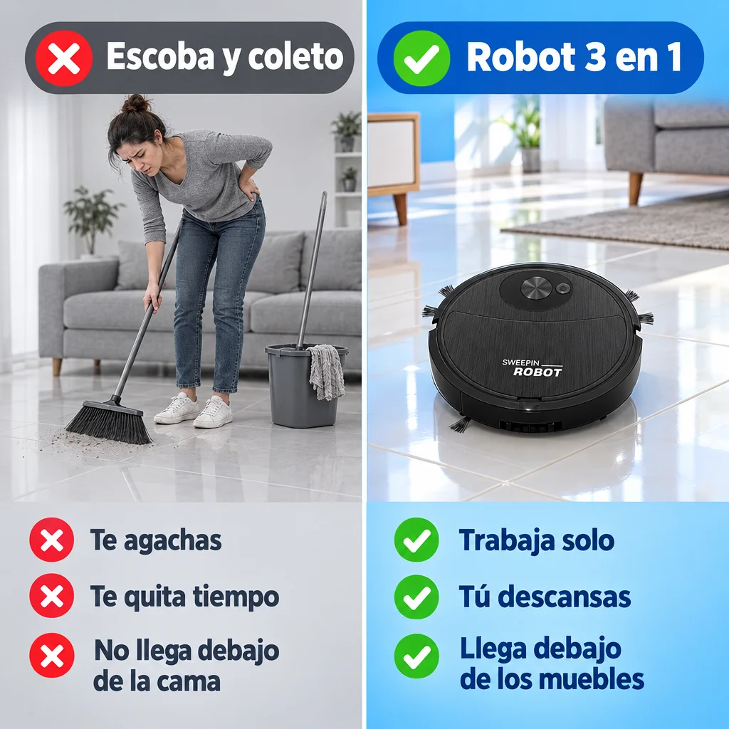 No reemplaza el coleto: te ayuda entre limpiezas.