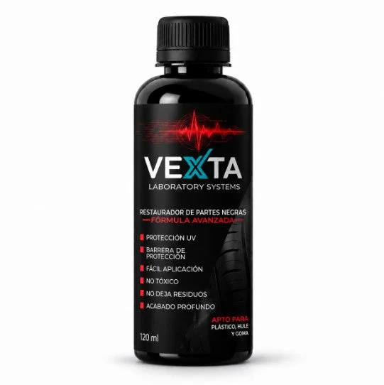 Presentación de Restaurador de Plásticos y Partes Negras del Carro 120 ml ofrecida por Te Lo Tengo
