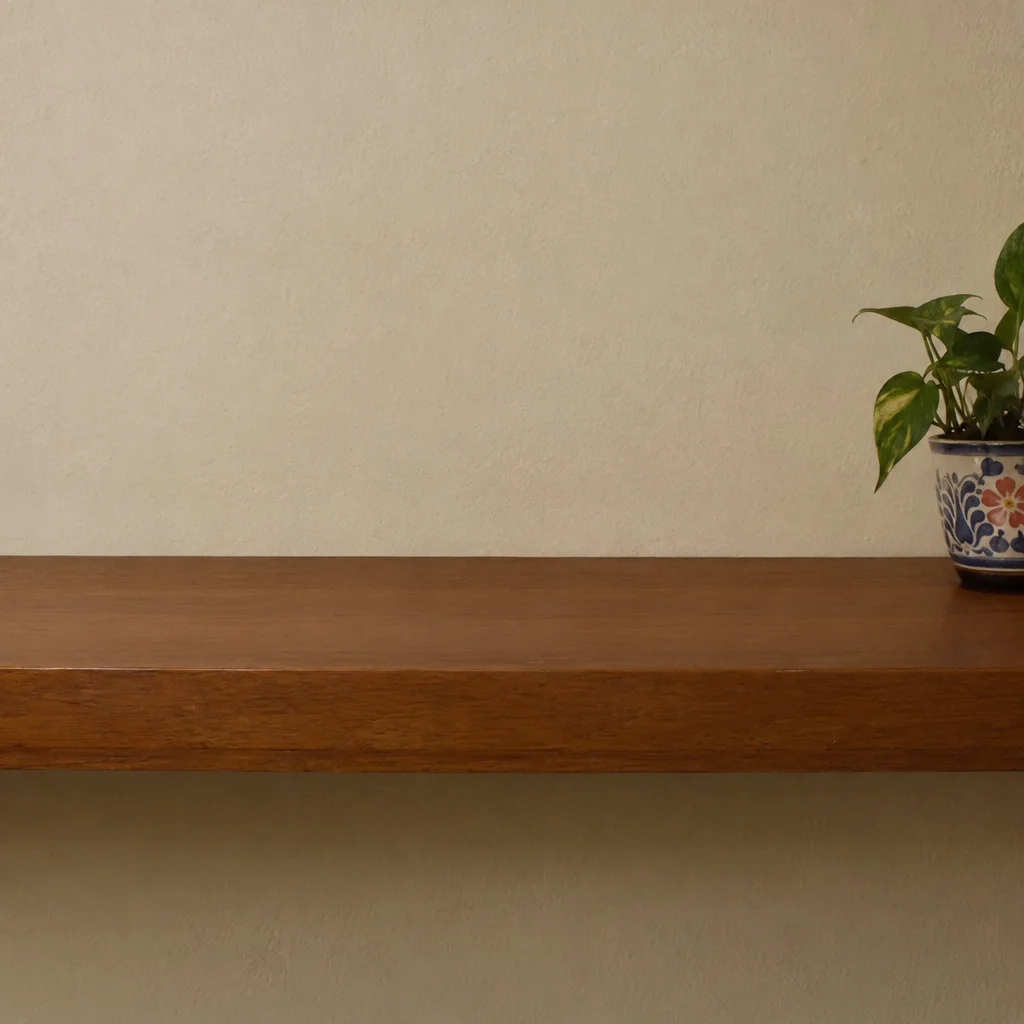 Repisa sin cascanueces ni decoración