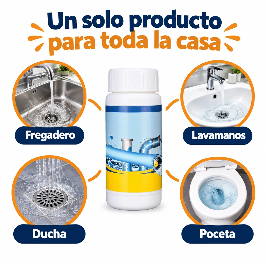 Destapador de Cañerías en Espuma de Acción Rápida
