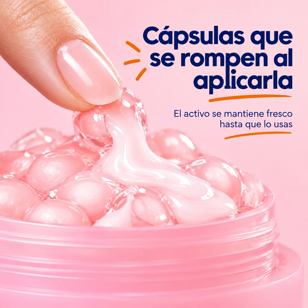 Detalle ilustrativo de Crema Facial con Cápsulas de PDRN de Salmón